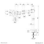 Neomounts NM-D135WHITE Monitorarm 10-30"