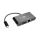Tripp Lite U444-06N-H4GUBC USB-C Multiport Adapter – 4K HDMI, USB 3.x (5 Gbps) Nabenanschluss, GbE, 60 W PD-Aufladung, HDCP, Schwarz