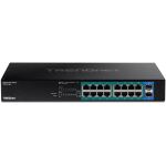 Trendnet TPE-TG182 Netzwerk-Switch Gigabit Ethernet (10/100/1000) Power over Ethernet (PoE) 1U Schwarz