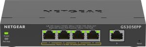 NETGEAR 5-Port Gigabit Ethernet High-Power PoE+ Plus Switch (GS305EPP) Managed L2/L3 Gigabit Ethernet (10/100/1000) Power over Ethernet (PoE) Schwarz