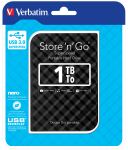 Verbatim Portables Festplattenlaufwerk Store n Go USB 3.0, 1 TB, Schwarz