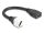 DeLOCK Keystone Modul Kabel HDMI Buchse zu Buchse diagonal 8K 60 Hz 20 cm schwarz