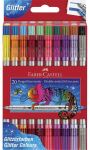 FABER-CASTELL Doppelfasermaler Glitzer 20er Etui