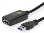 Techly ICUR3050G USB Kabel USB 3.2 Gen 1 (3.1 Gen 1) 5 m USB A Schwarz