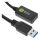 Techly ICUR3050G USB Kabel USB 3.2 Gen 1 (3.1 Gen 1) 5 m USB A Schwarz
