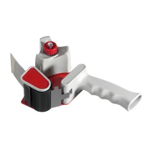 Herlitz 8842700 Klebefilm-Abroller Metall, Kunststoff Grau, Rot
