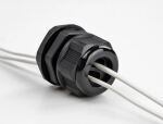 DELOCK Kabelverschraubung PG21 Flachkabel schwarz 6,2x11,5mm
