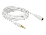 DELOCK Verlängerung Klinke 3.5mm 3Pin St > Bu 5.0m weiß