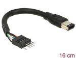 DELOCK FireWire-Kabel FW400 6Pin -> Pfostenstecker St