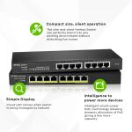 Zyxel GS1915-8 Managed L2 Gigabit Ethernet (10/100/1000) Schwarz