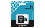 Kingston Technology 1TB microSDXC Canvas Go Plus Gen4 200 MB/s A2 U3 V30-Karte + Adapter