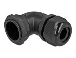 DELOCK Kabelverschraubung 90° gewinkelt PG29 schwarz