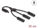 DELOCK DL4 Solar Splitter Kabel 1XBuchse zu 3xStecker 35cm