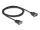 DeLOCK Seriell Kabel RS-232 D-Sub9 Stecker zu Buchse mit schmalem Steckergehäuse 2 m