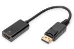 Digitus Aktiver DisplayPort Adapter / Konverter, DP auf HDMI