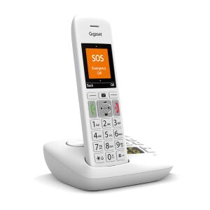 Gigaset E390A DECT-Telefon Anrufer-Identifikation Weiß