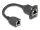 DELOCK D-Typ RJ45 Kabel Buchse zu Buchse Cat.5e SW 20 cm