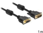 DeLOCK DVI-D/DVI-D 1m DVI-Kabel Schwarz