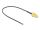 DeLOCK Antennenkabel RP-SMA Buchse zum Einbau zu I-PEX Inc., MHF® 4L LK Stecker 1.37 20 cm Gewindelänge 10 mm