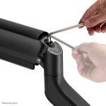 Neomounts DS70-450BL1 Monitorarm 17-42" - Gasfeder - Topfix - 180°-Stopp