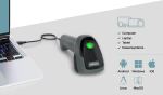 Safescan 310-W Tragbares Barcodelesegerät 1D/2D CMOS Schwarz, Grau