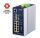 PLANET IP30 DIN-rail Industrial L3 8P Managed Gigabit Ethernet (10/100/1000) Aluminium, Blau