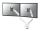 Neomounts DS70-250WH2 Monitorarm 17-32" - Gasfeder - Topfix - 180°-Stopp