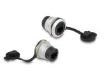 Delock RJ45 Cat.6 Einbaubuchse mit Staubschutzkappe