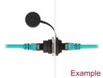 Delock RJ45 Cat.6 Einbaubuchse mit Staubschutzkappe