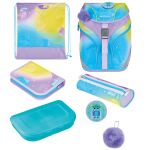 Herlitz SoftLight GREENline Little Monster Schulranzen-Set Mädchen Polyester Blau, Lila, Gelb