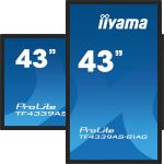 iiyama TF4339AS-B1AG Computerbildschirm 108 cm (42.5") 3840 x 2160 Pixel 4K Ultra HD LED Touchscreen Schwarz