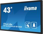 iiyama TF4339AS-B1AG Computerbildschirm 108 cm (42.5") 3840 x 2160 Pixel 4K Ultra HD LED Touchscreen Schwarz