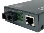 LevelOne Gigabit RJ45 zu SC Mediakonverter, PoE PSE, Multi-Mode Glasfaser, 0.5km