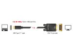 DELOCK Kabel USB Type-C St > VGA St (DP Alt Mode) 1m...