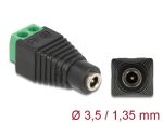 DeLOCK Adapter DC 1,35 x 3,5 mm Buchse > Terminalblock 2 Pin