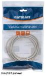 Intellinet Netzwerkkabel, Cat6, U/UTP, CCA, Cat6-kompatibel, RJ45-Stecker/RJ45-Stecker, 1,0 m, grau