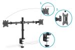 Digitus Dual Monitorhalterung, 2x 32", 2x 8 kg