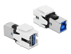 DELOCK Keystone Modul USB 3.0 A Buchse > USB 3.0 B Buchse W