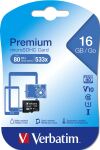 Verbatim Premium 16 GB MicroSDHC Klasse 10