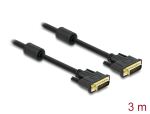DELOCK DVI Kabel DVI(24+5) -> DVI(24+5) St/St 3.00m Gold
