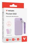 Verbatim Pocket SSD 1 TB USB Typ-C 3.2 Gen 2 (3.1 Gen 2) Violett
