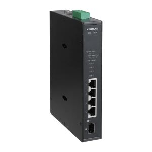 EDIMAX Switch Industrial 4-Port POE GbE 1 GbE SFP unmanag.