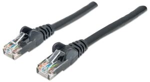 Intellinet Netzwerkkabel, Cat6, U/UTP, CCA, Cat6-kompatibel, RJ45-Stecker/RJ45-Stecker, 1,0 m, schwarz