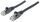 Intellinet Netzwerkkabel, Cat6, U/UTP, CCA, Cat6-kompatibel, RJ45-Stecker/RJ45-Stecker, 1,0 m, schwarz