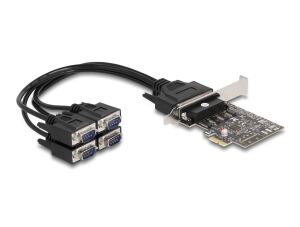 DELOCK PCI Express Karte zu 4 x Seriell RS-232