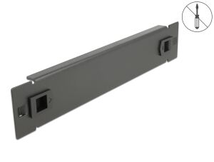 DELOCK 10" Netzwerkschrank Blindabdeckung 1 HE schwarz