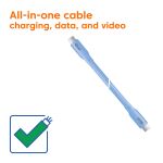 CLUB3D CAC-3003 USB Kabel USB4 Gen 2x2 2 m USB C 20 Gbit/s 240 W Blau