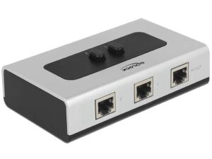 DeLOCK 87673 Schnittstellen-Hub 1000 Mbit/s Schwarz, Grau