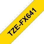 Brother TZE-FX641 Etiketten erstellendes Band Schwarz auf...