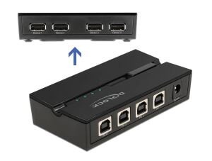 DELOCK USB 2.0 Switch für 4 PC an 4 Geräte